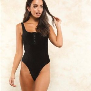Velvet bodysuit